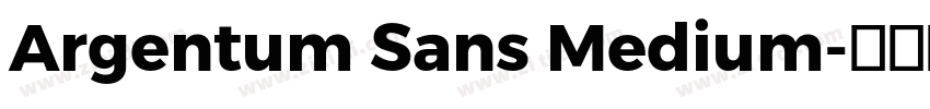 Argentum Sans Medium字体转换